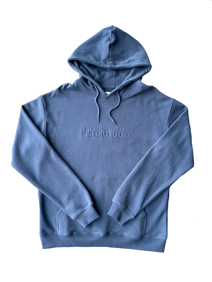 PREMIUM Unisex Hoodie in DENIM – Badwood