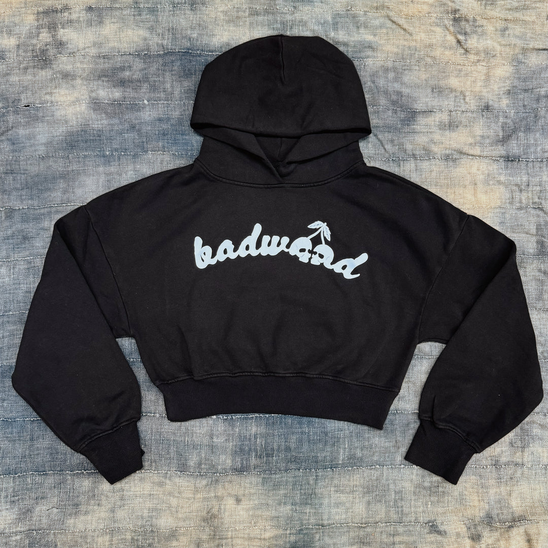 BADWOOD Los Angeles Spell Out Logo Hoodie top Large