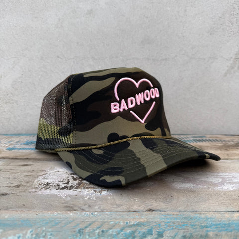 "HARD TO BREAK" TRUCKER HAT in CAMO