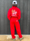 "HARD TO BREAK" SWEATPANTS in RED